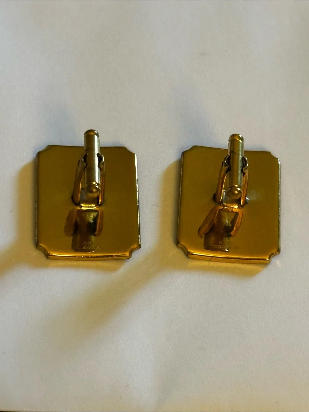 Vintage Mid-Century Japanese Damascene Cufflinks